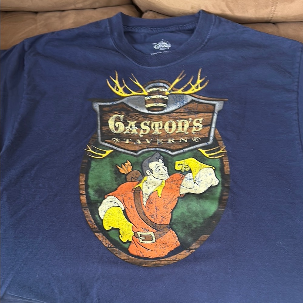 Disney Blue Gaston's Tavern Graphic T-Shirt